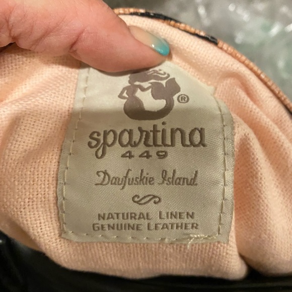 Spartina 449 Plaid Crossbody Bag with Black Accents - Picture 10 of 11